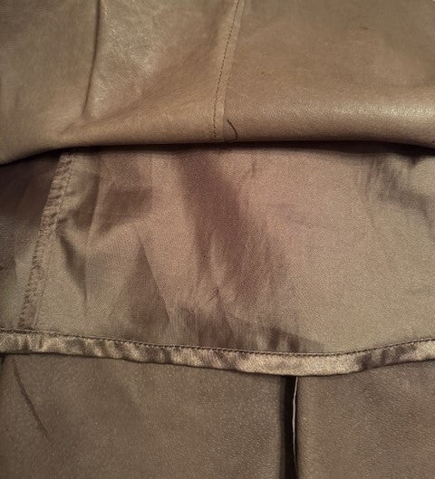 CABI Chocolate Brown Suede Mida Skirt, Size 12 (Medium)