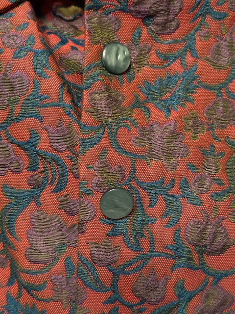 Vintage Be-Tee, Be Young Originals, Long Sleeve Collared Jacket with vibrant floral print, Size M