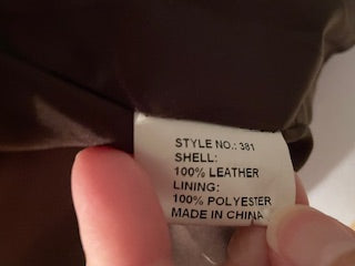 Cabi Chocolate Brown Leather Vest (SM)