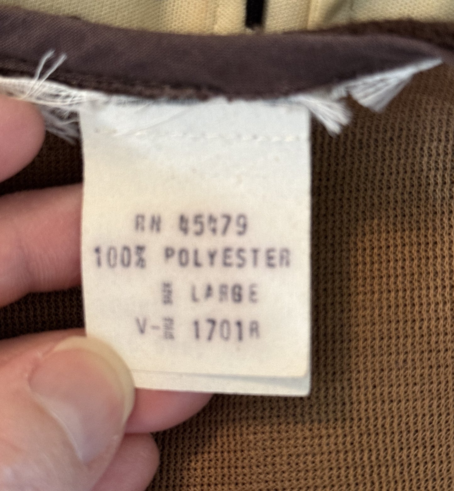 Chocolate Brown V-Neck Vest (Vintage Large/New Medium)