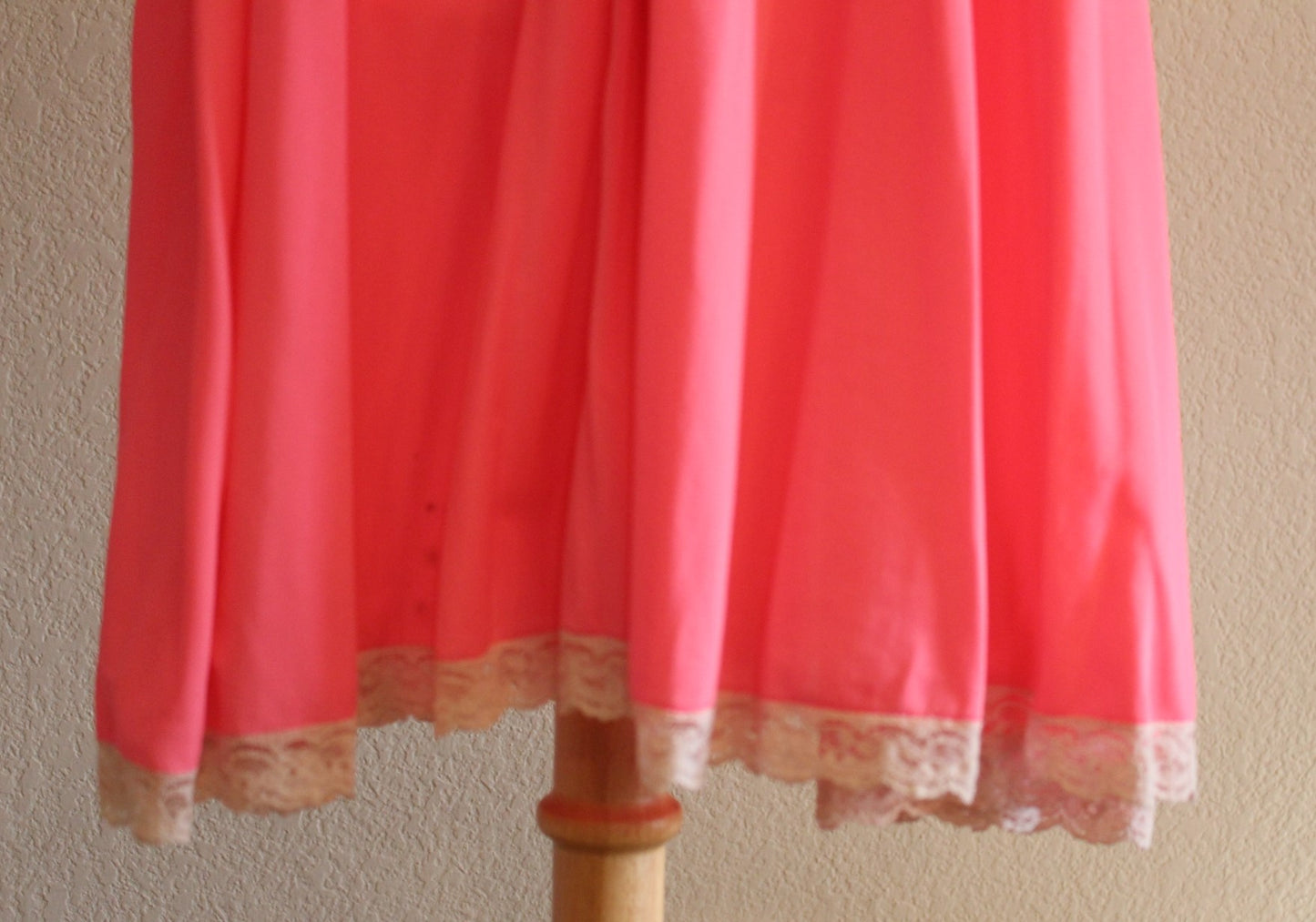 Fuchsia Spaghetti Strap Nightgown from the 60s