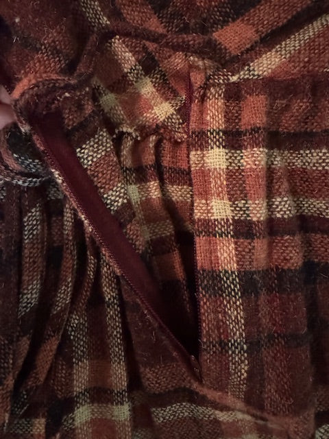 Wool Plaid Long Skirt, Mumpitz Sportsware LTD, Vintage Size 13, Union Made