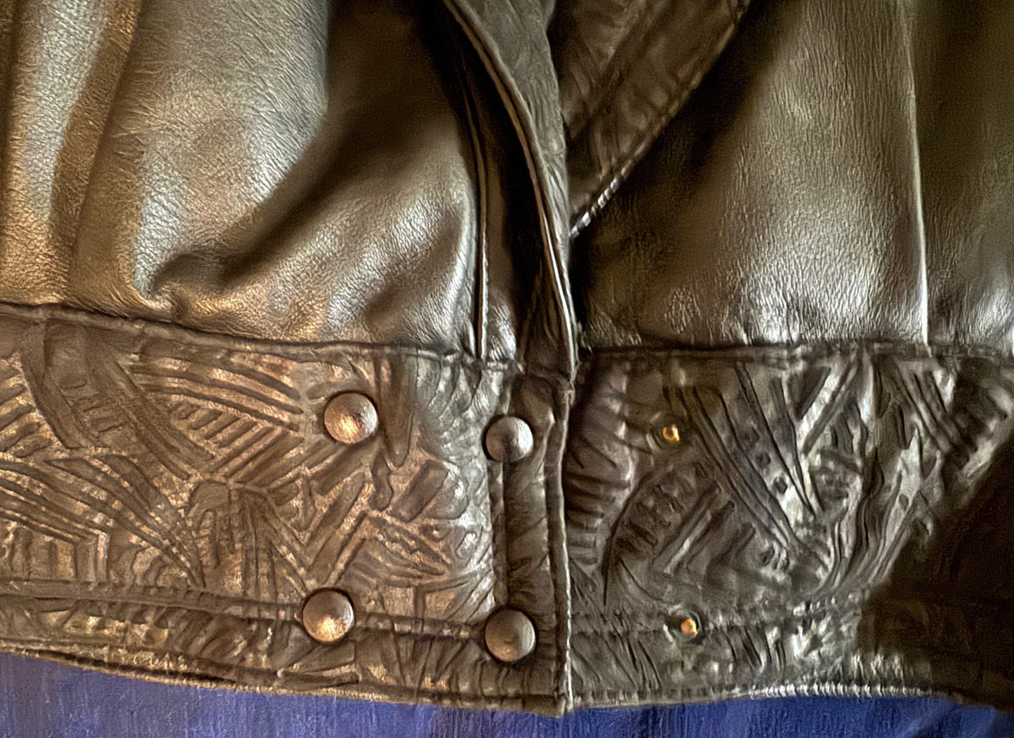 Vintage 80's Vera Pelle Made in Italy Black Leather and Suede Jacket