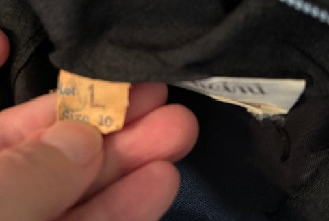 Mancini of California Black Silk Sleeveless Dress - Small