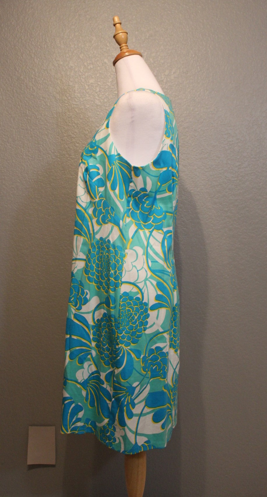 London Times Flower Sleeveless Cotton Dress (M)