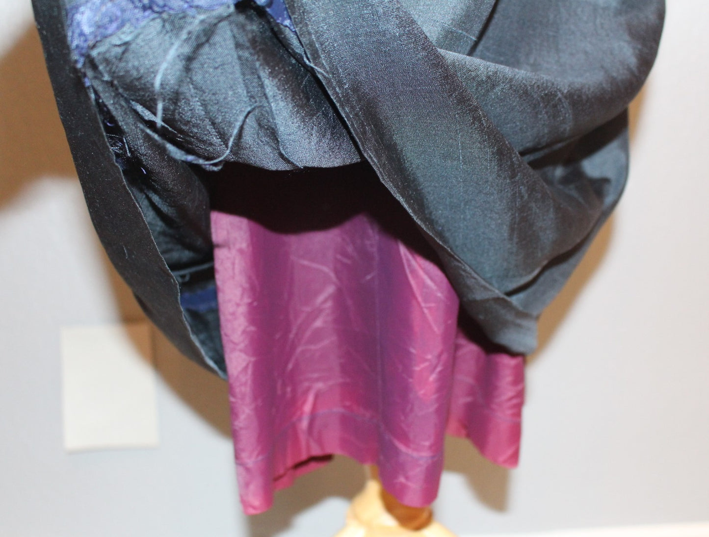 Mancini Blue Short Sleeve Silk Dress