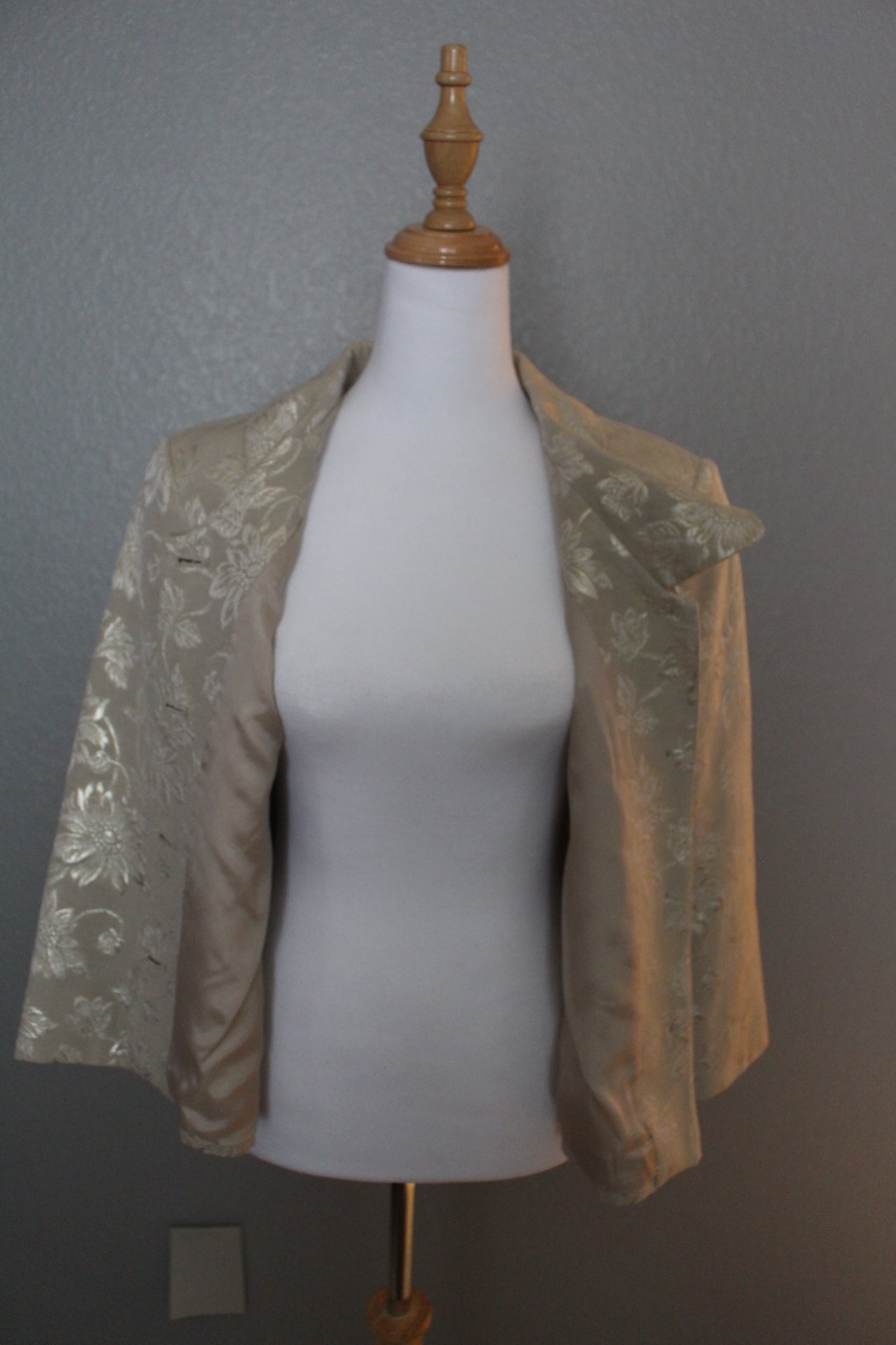 Andrea Beha Jacket with Gold Flowers Size 10