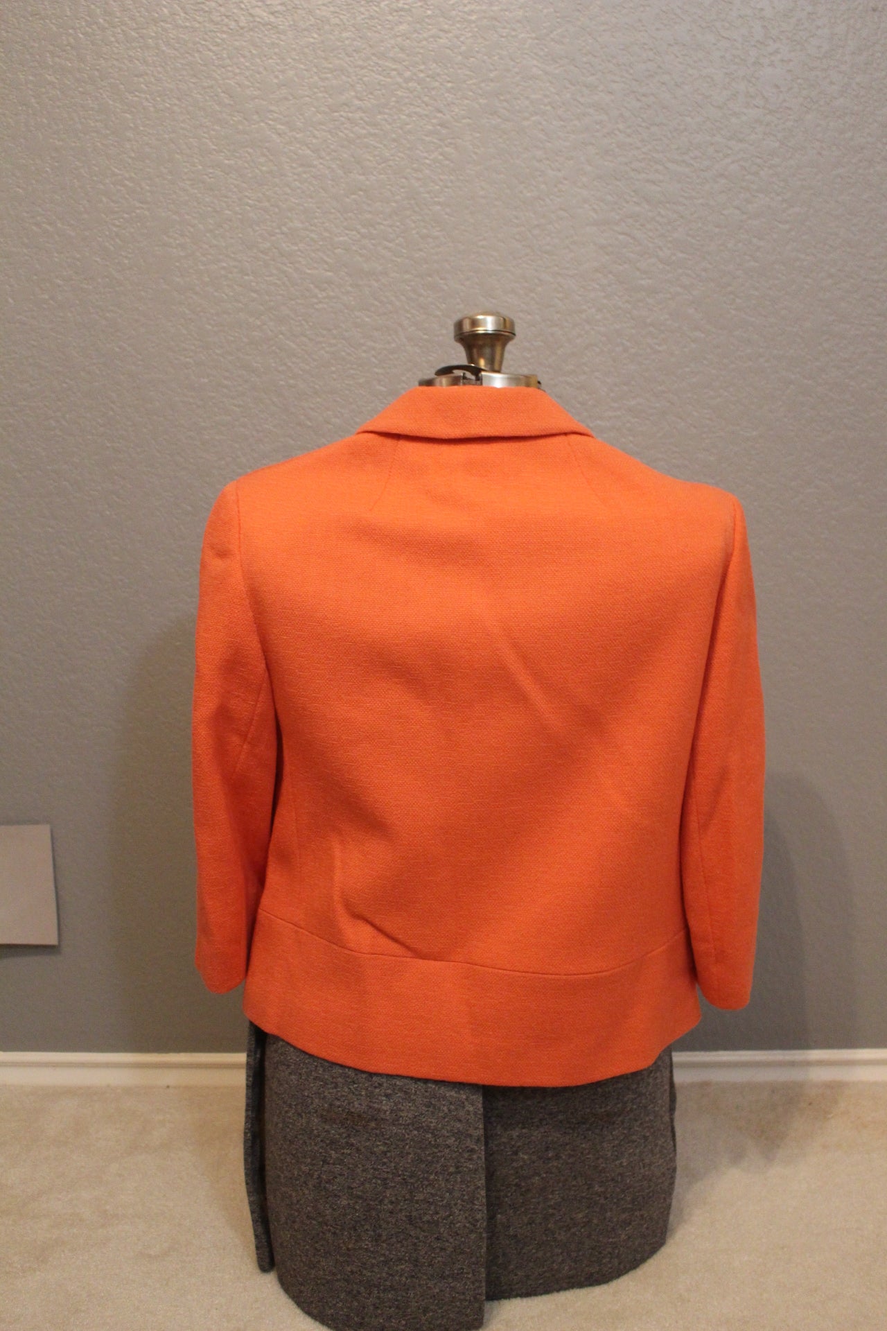 Dark Orange Windsmoor Lodon Wool Jacket with Buttons (M)