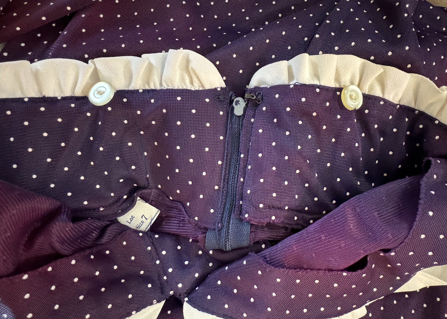 Purple Polka Dot Dress with Matching Jacket - XS - Union Made ILGWL