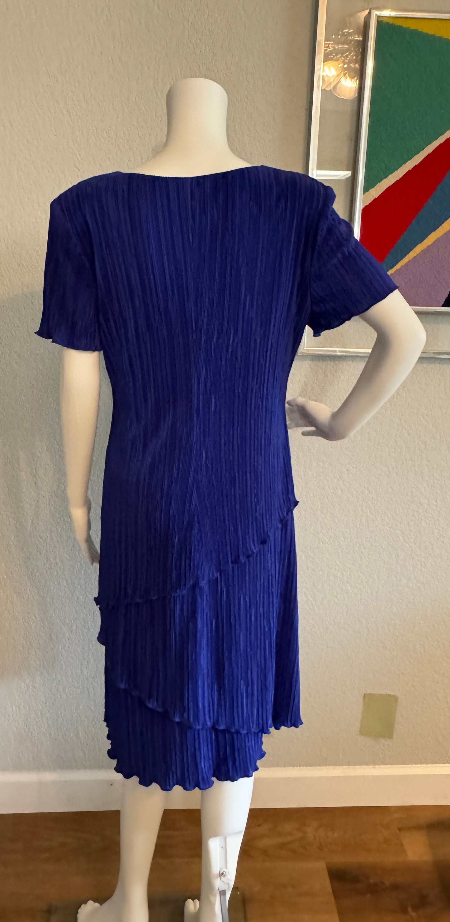 Royal Blue Connected Apparel Dress (Medium), Size 12