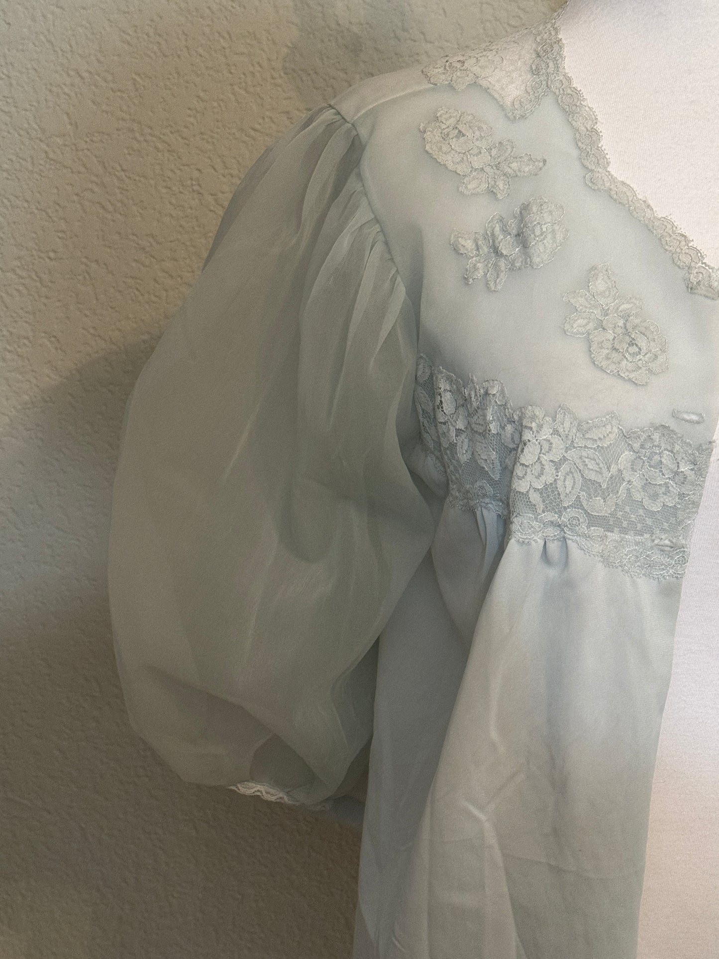 Vintage Pale Blue Bed Jacket