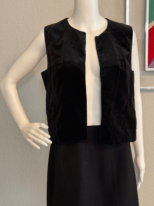 Empress of Dallas Black Vest, Vintage Size 12