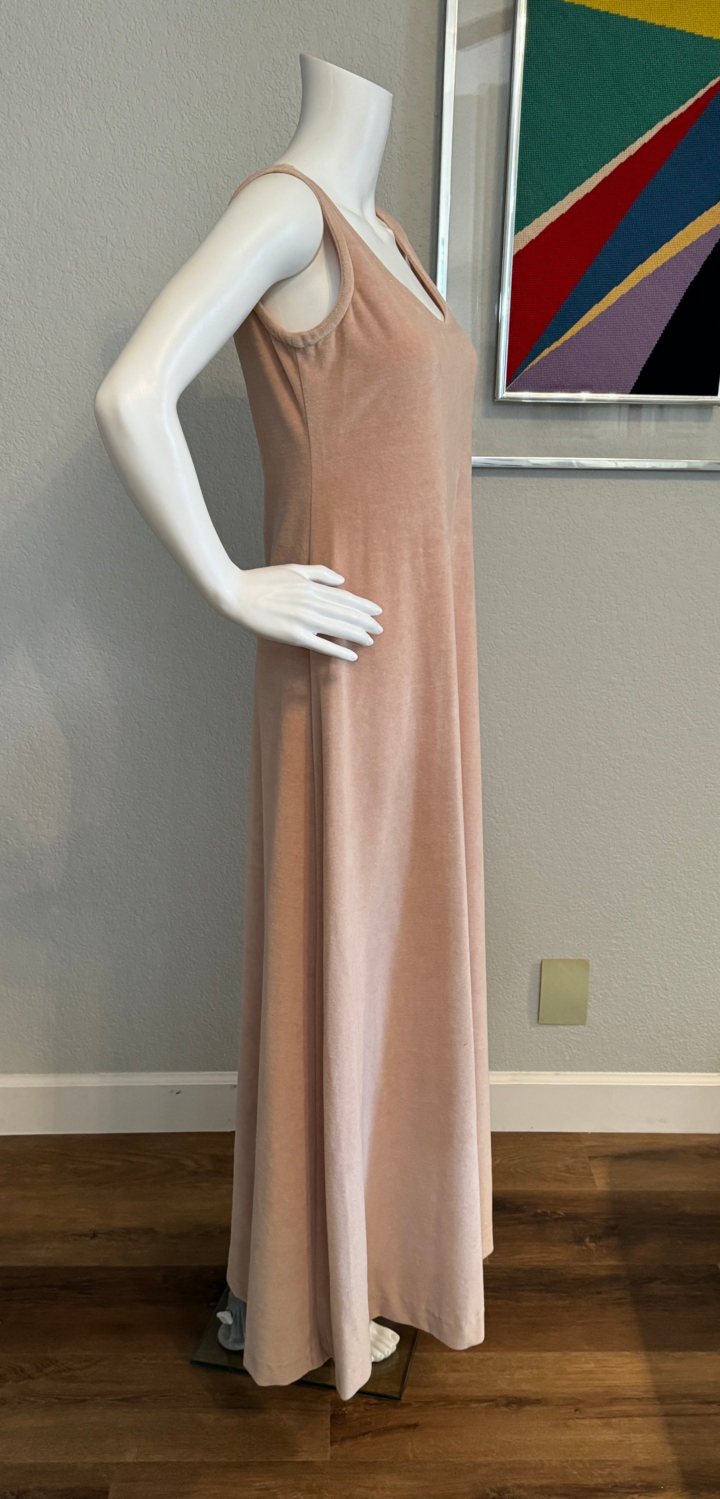 Jolie Two Pink / Creme Designer Valore Style Sleeveless Casual Dress