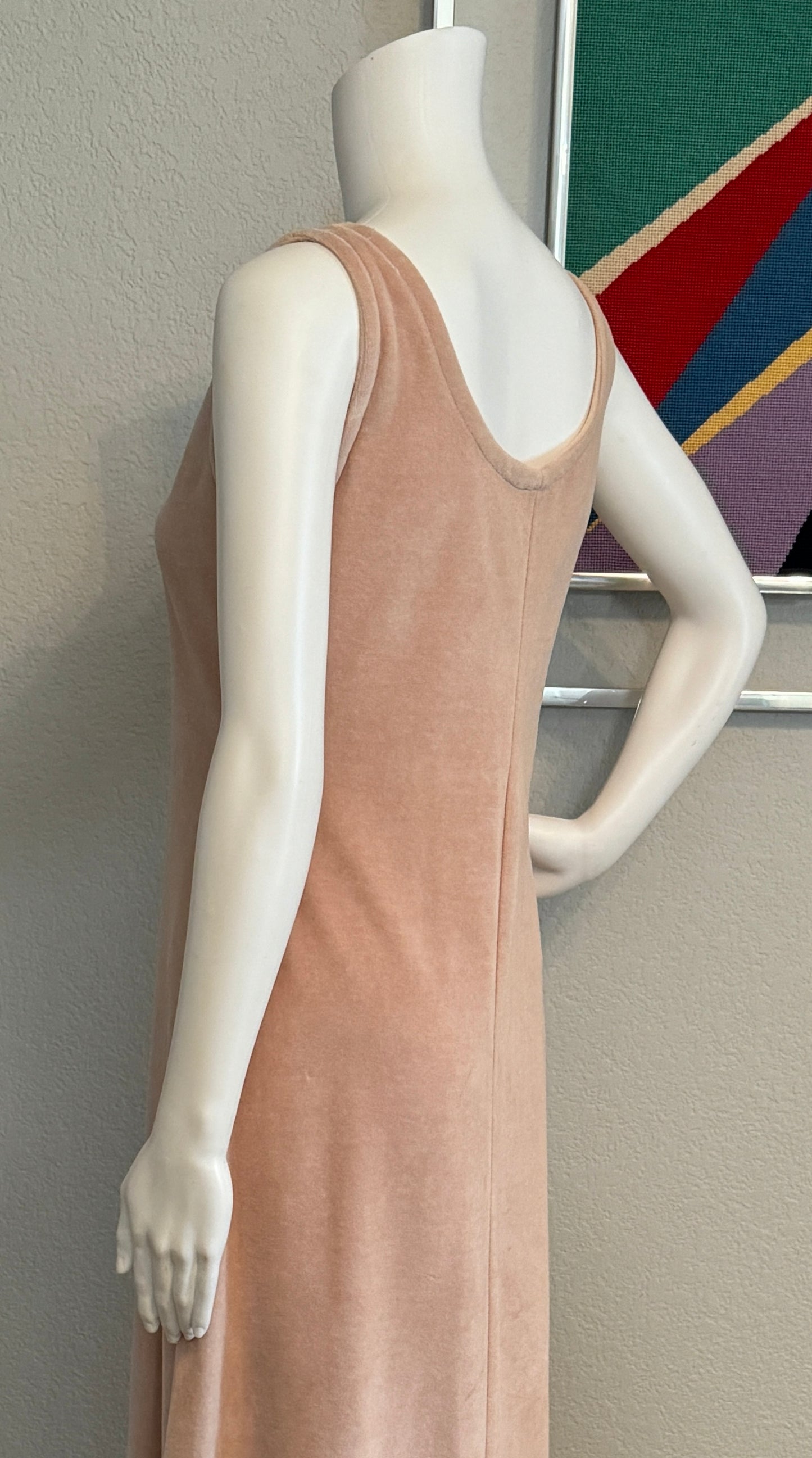 Jolie Two Pink / Creme Designer Valore Style Sleeveless Casual Dress