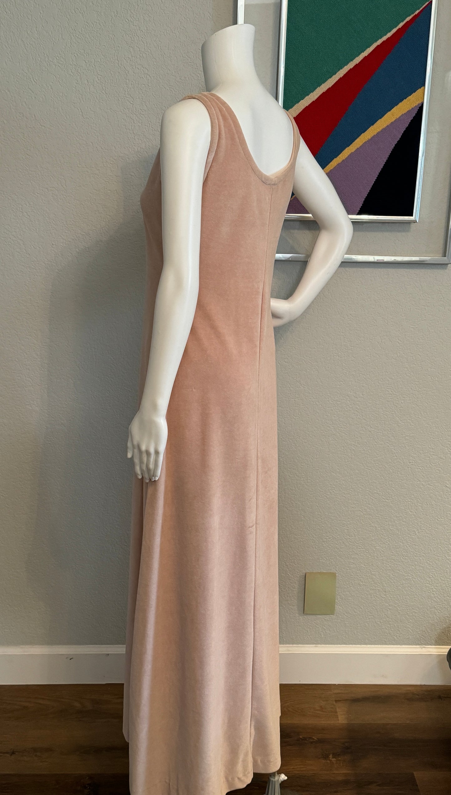 Jolie Two Pink / Creme Designer Valore Style Sleeveless Casual Dress