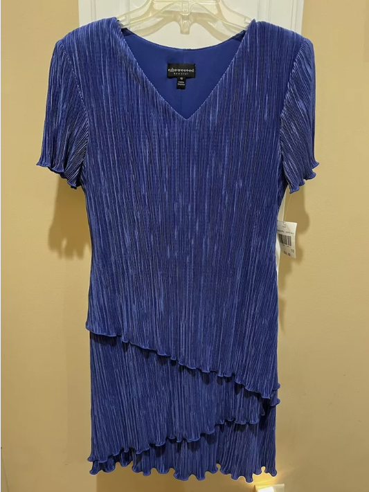 Royal Blue Connected Apparel Dress (Medium), Size 12