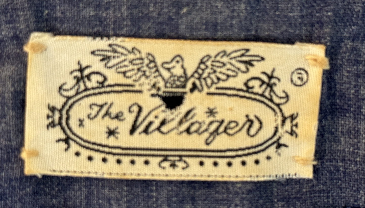 The Villager Navy Blue Jean Jacket and Skirt Suit