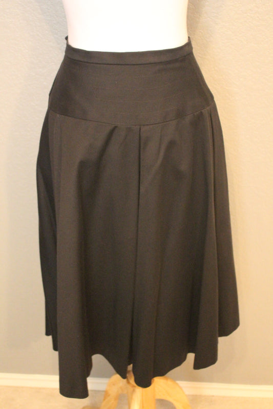 Yves Saint Laurent Rive Gauche Navy Skirt Made in Paris, France.