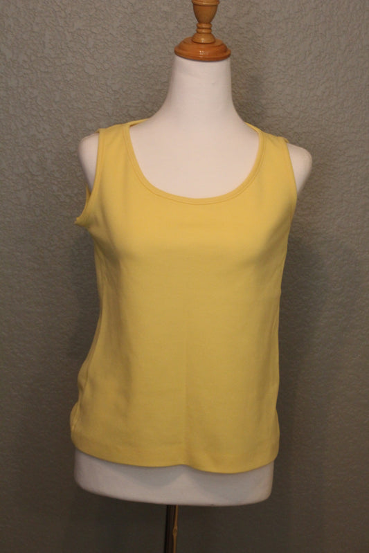 Yellow Cotton Short Sleeve Shirt - SM