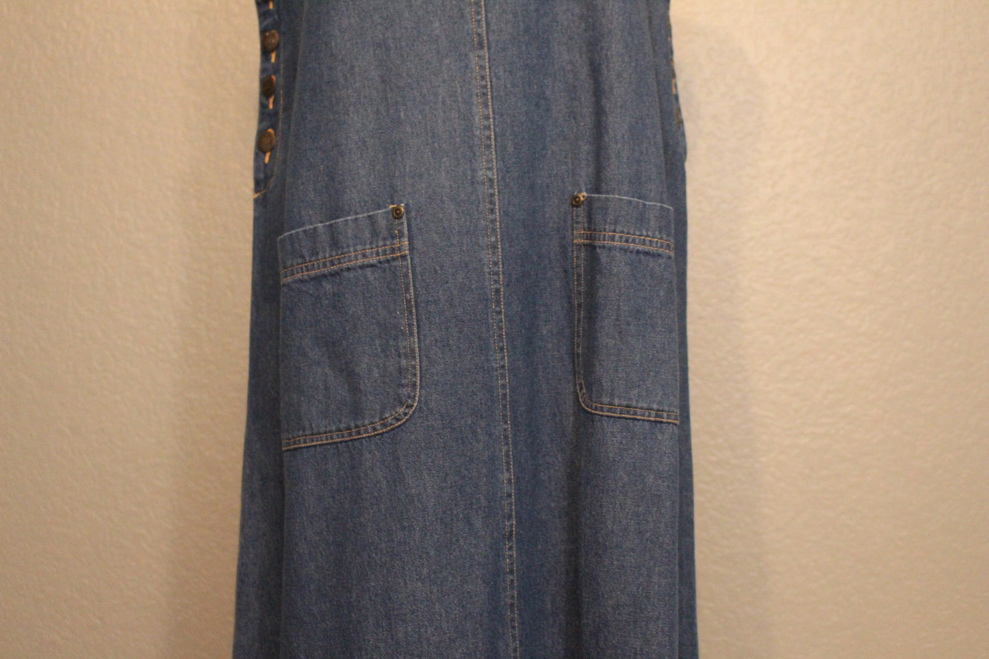 Susan Bistol Casual Blue Jean Sleeveless casual dress (Medium)