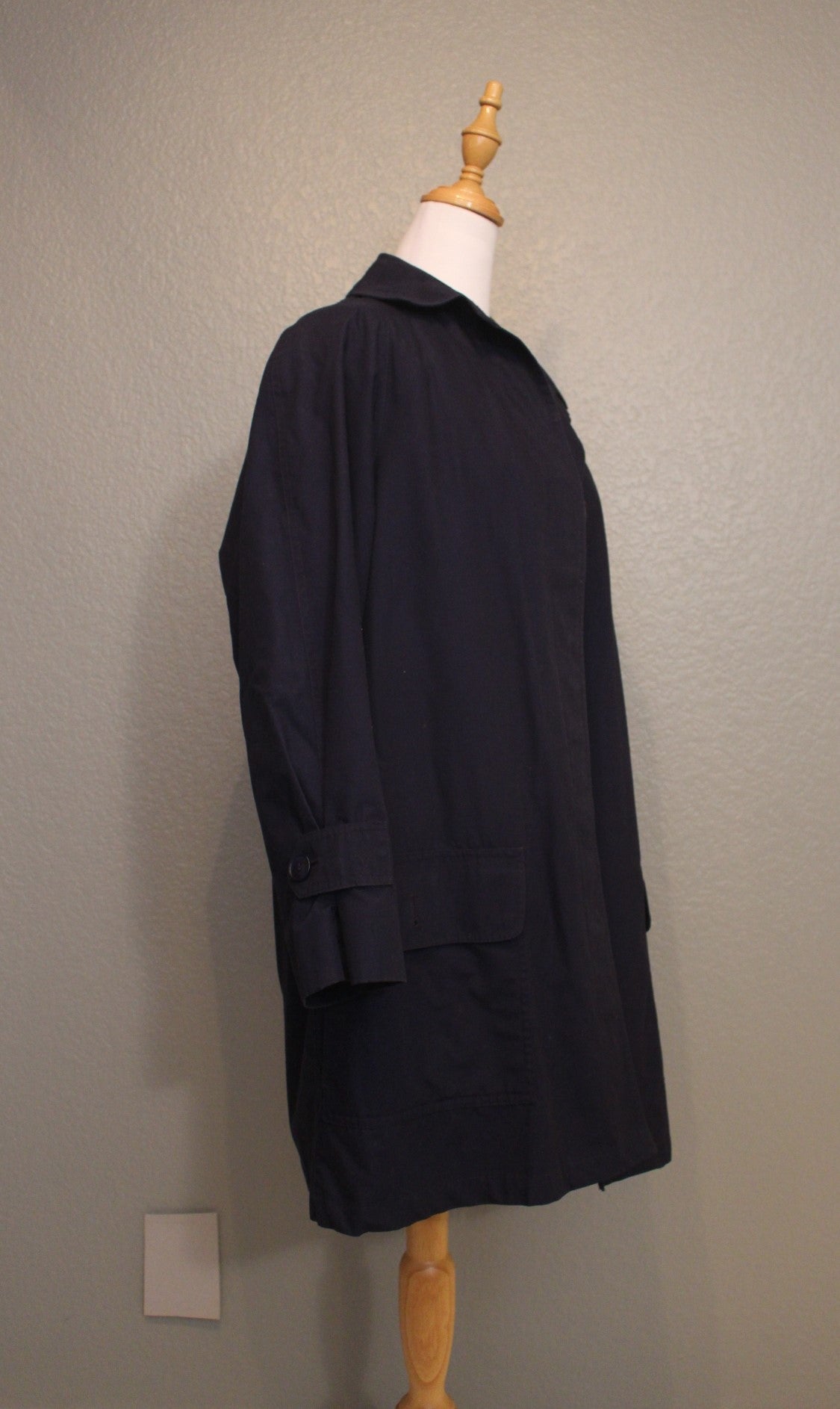 Navy London Fog Jacket with inside lining - Navy Size 10