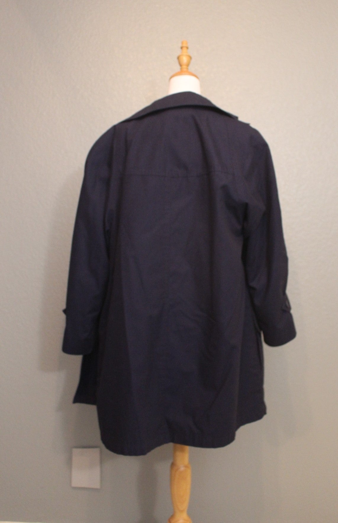 Navy London Fog Jacket with inside lining - Navy Size 10