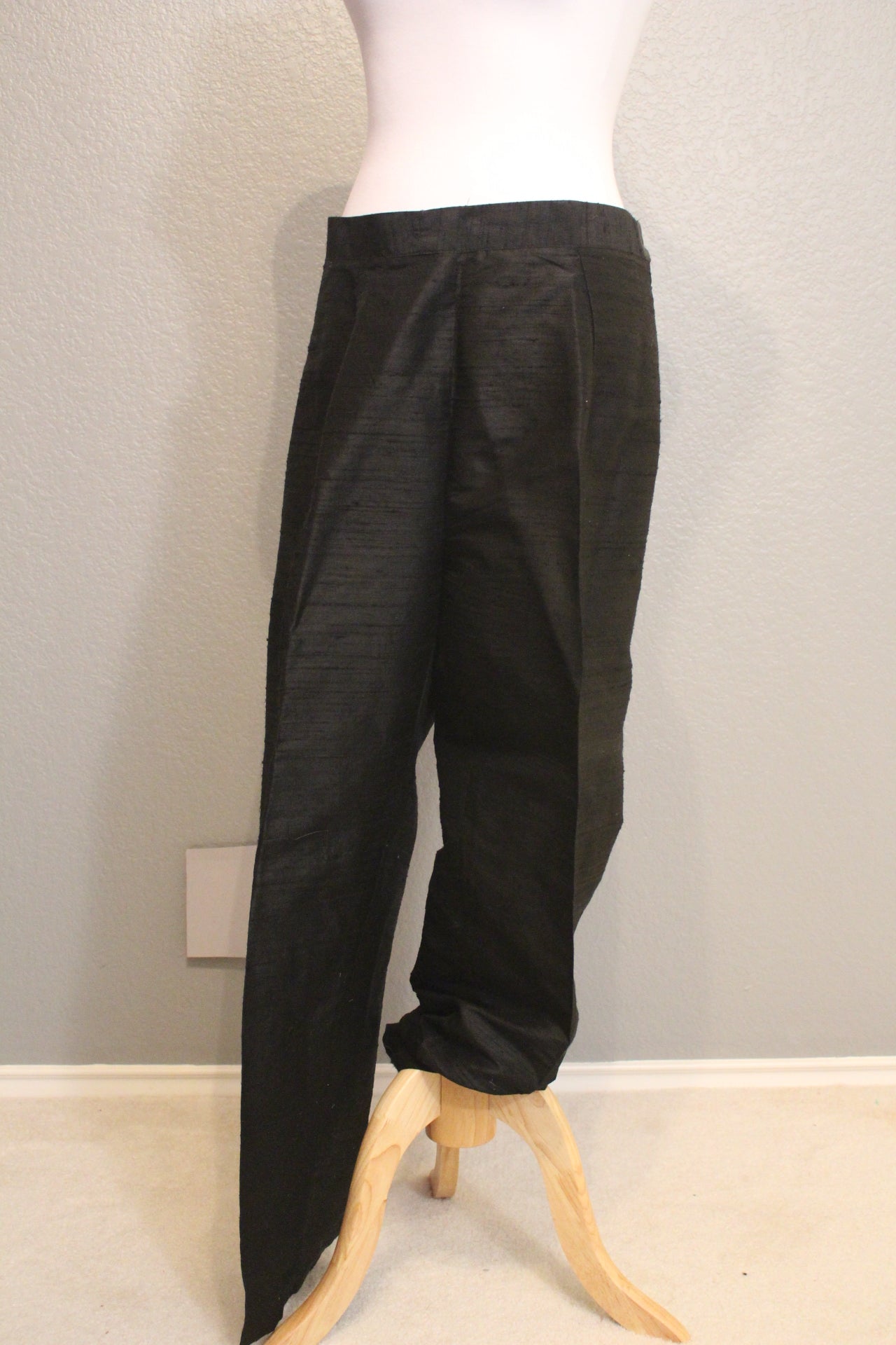 Black Silk Pants - Size 14