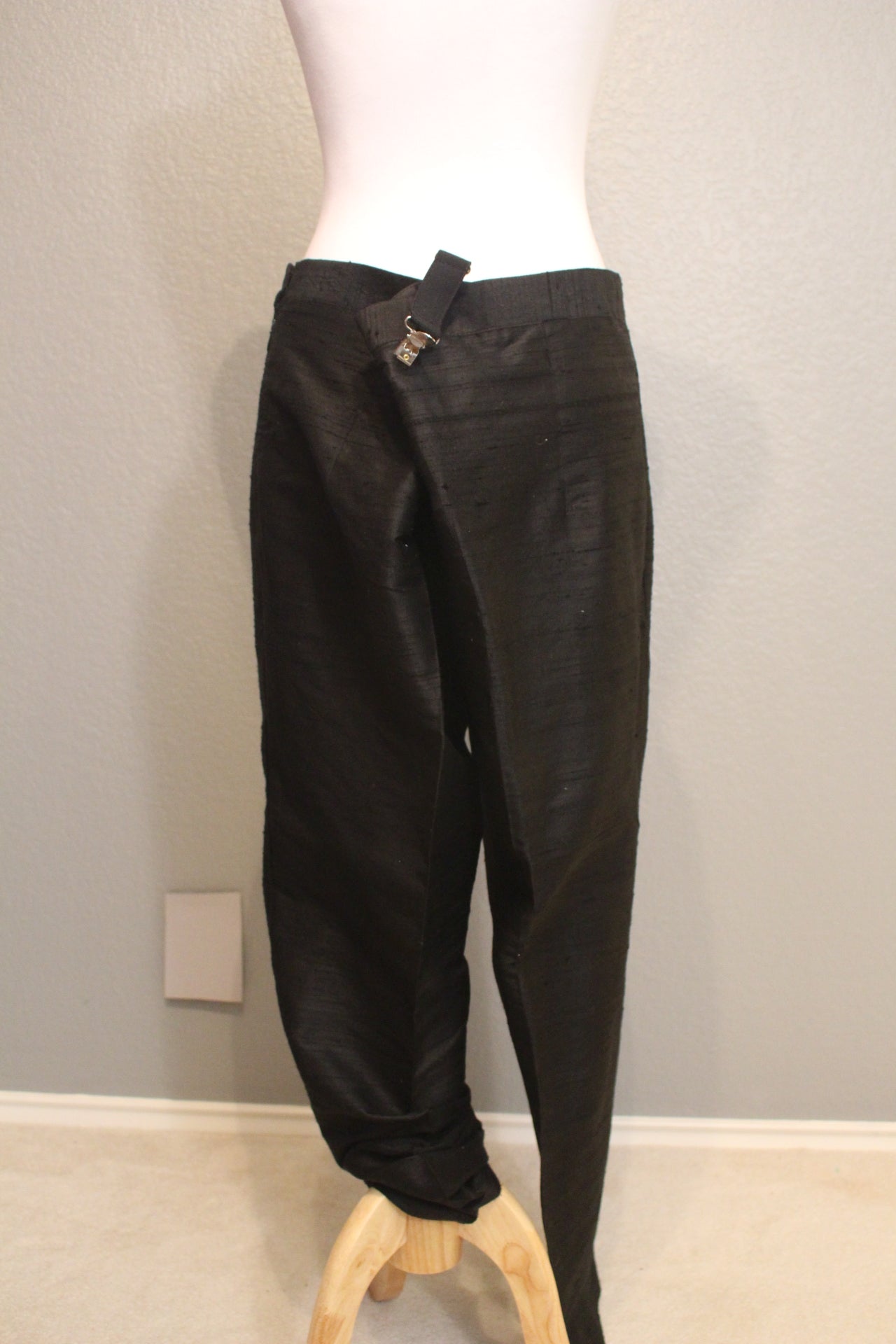 Black Silk Pants - Size 14