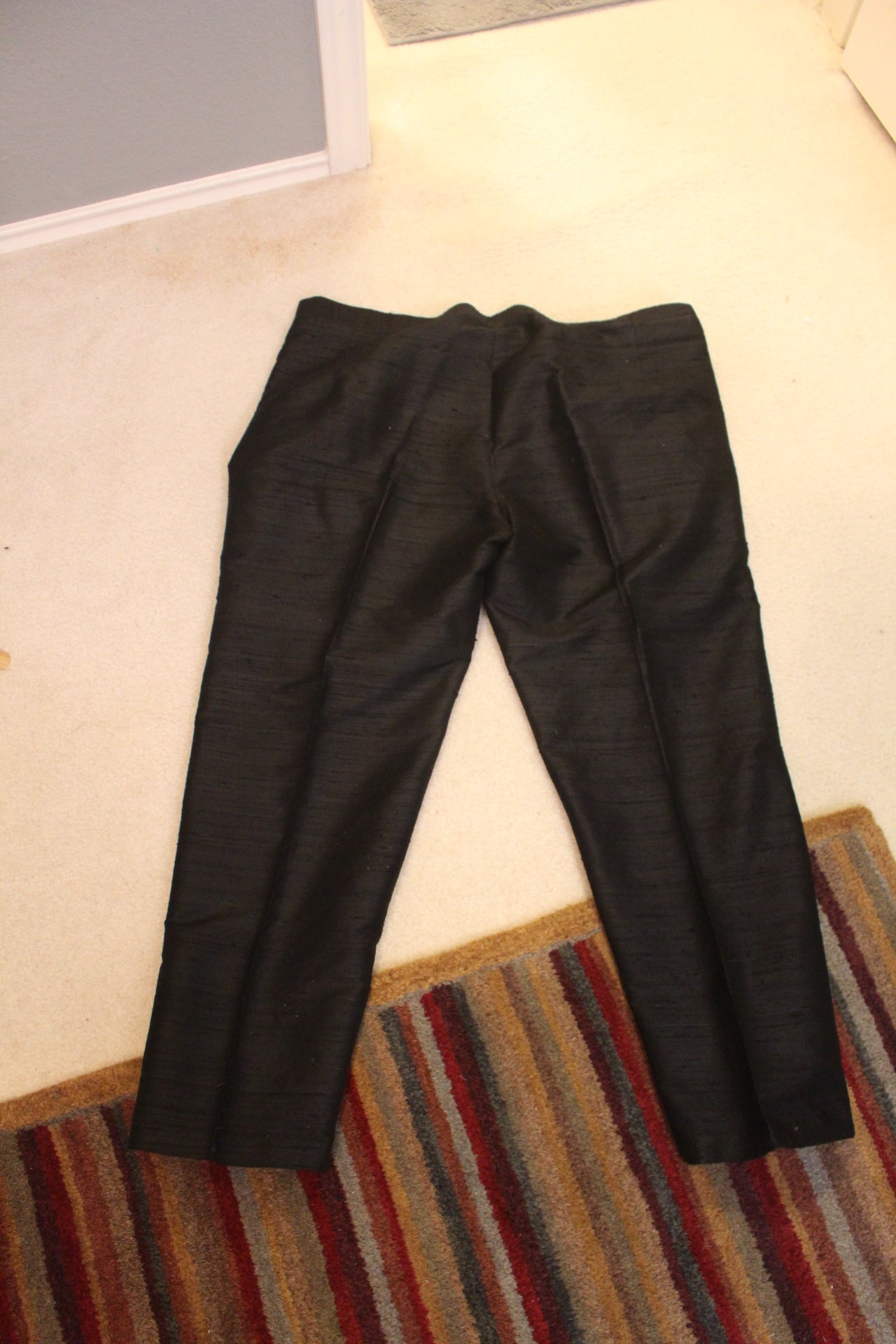 Black Silk Pants - Size 14