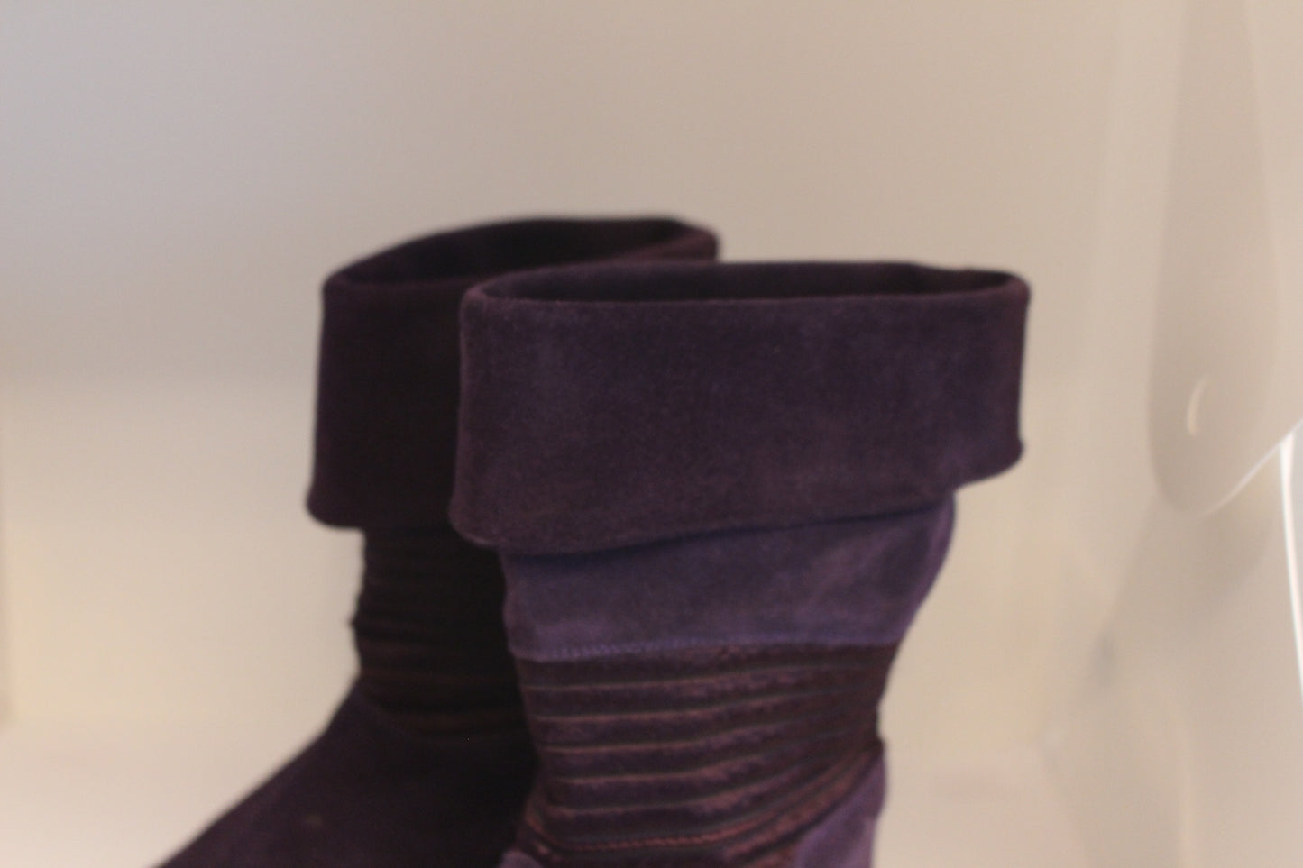 Purple Sueded Boots, Size 7