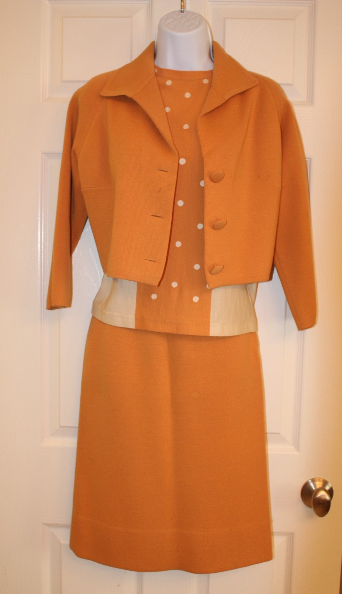 Suit - Jacket, Shirt and Skirt  - Snazzy Wool and Cotton