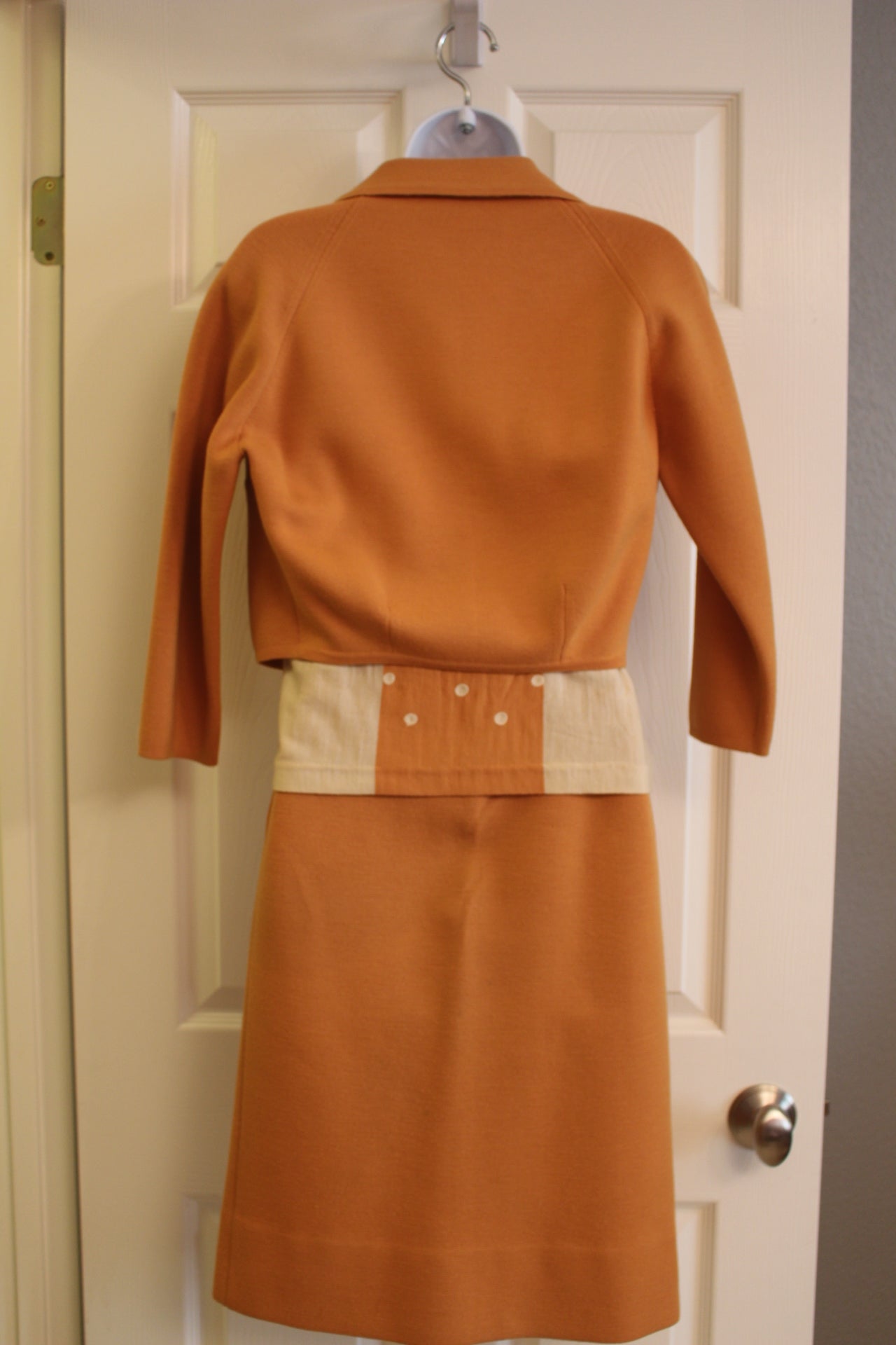 Suit - Jacket, Shirt and Skirt  - Snazzy Wool and Cotton