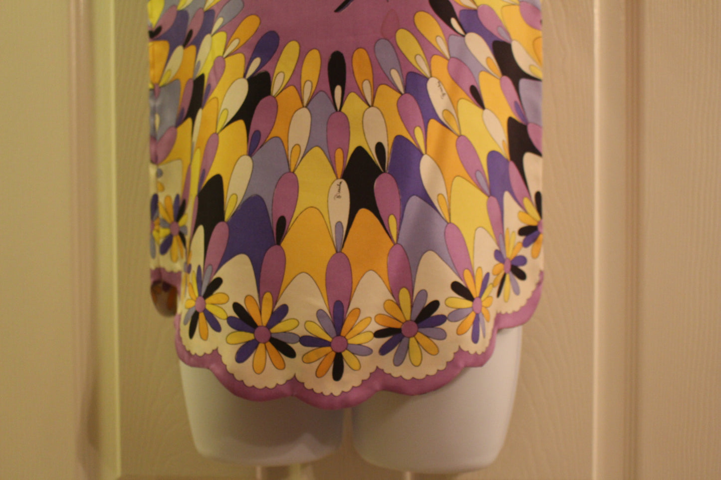 Emilio Pucci Multicolor Printed Silk Sleeveless Blouse (XS)