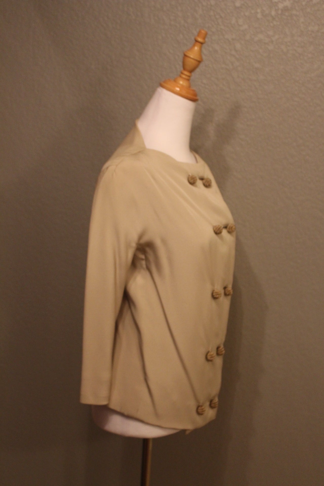 Jacket and Dress Sleek Silk with Snazz Buttons