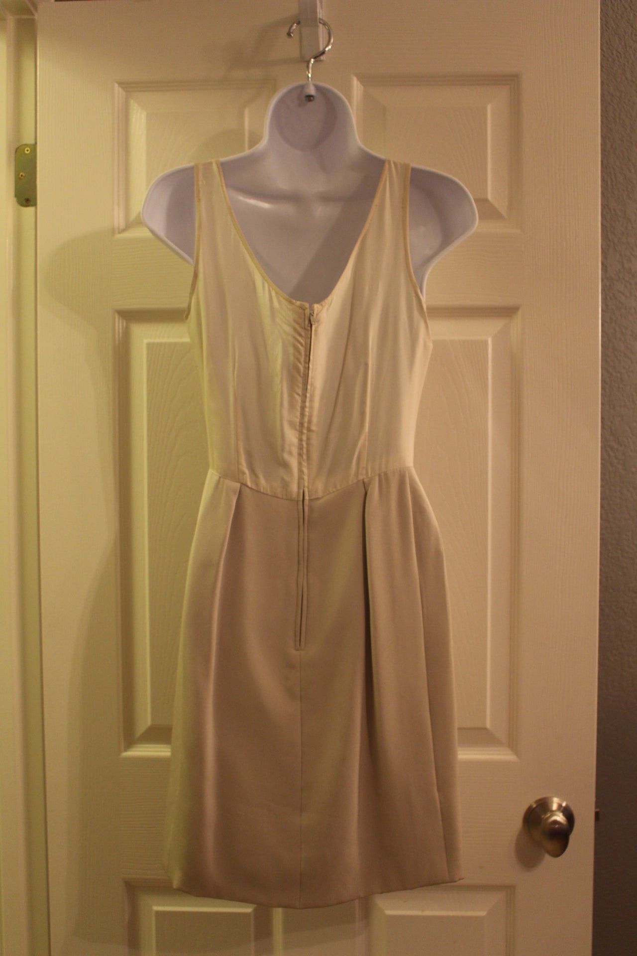 Sharp and Snazzy Light Gold Dress with Jacket