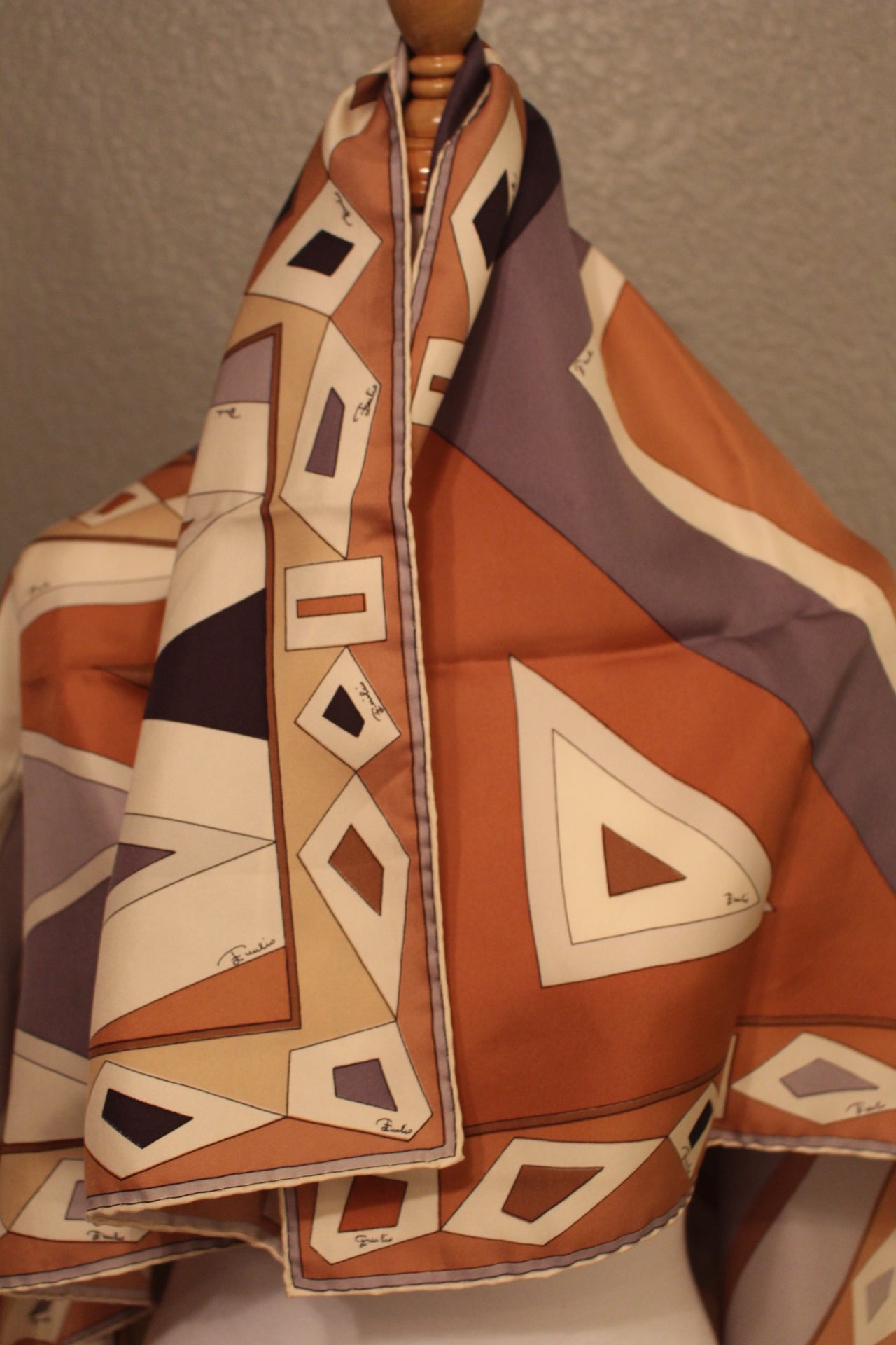 Pucci Designer Patterned, 100% rare Silk Vintage Scarf that can be worn may ways! Made in Italy.