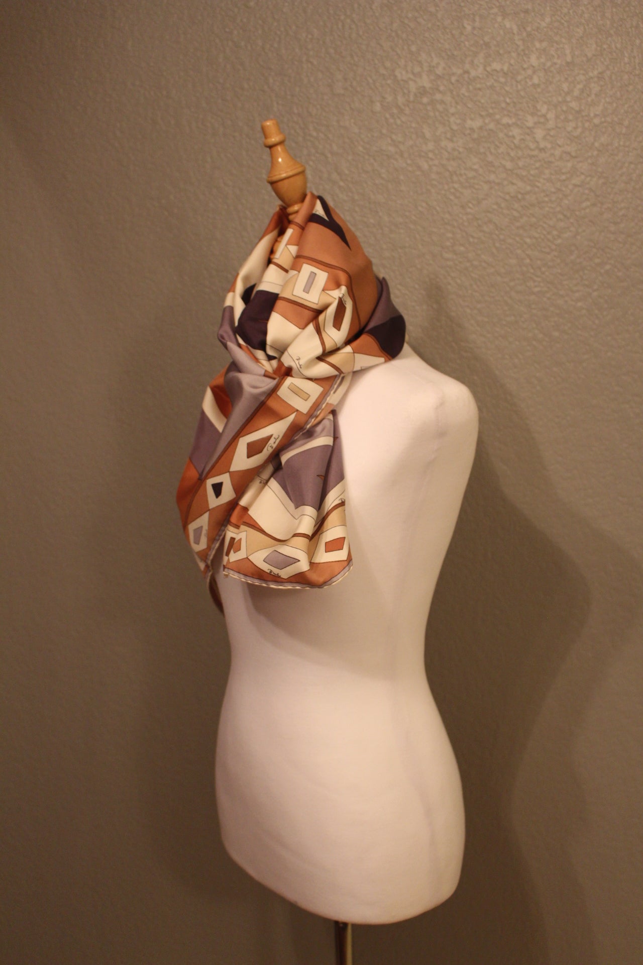 Pucci Designer Patterned, 100% rare Silk Vintage Scarf that can be worn may ways! Made in Italy.