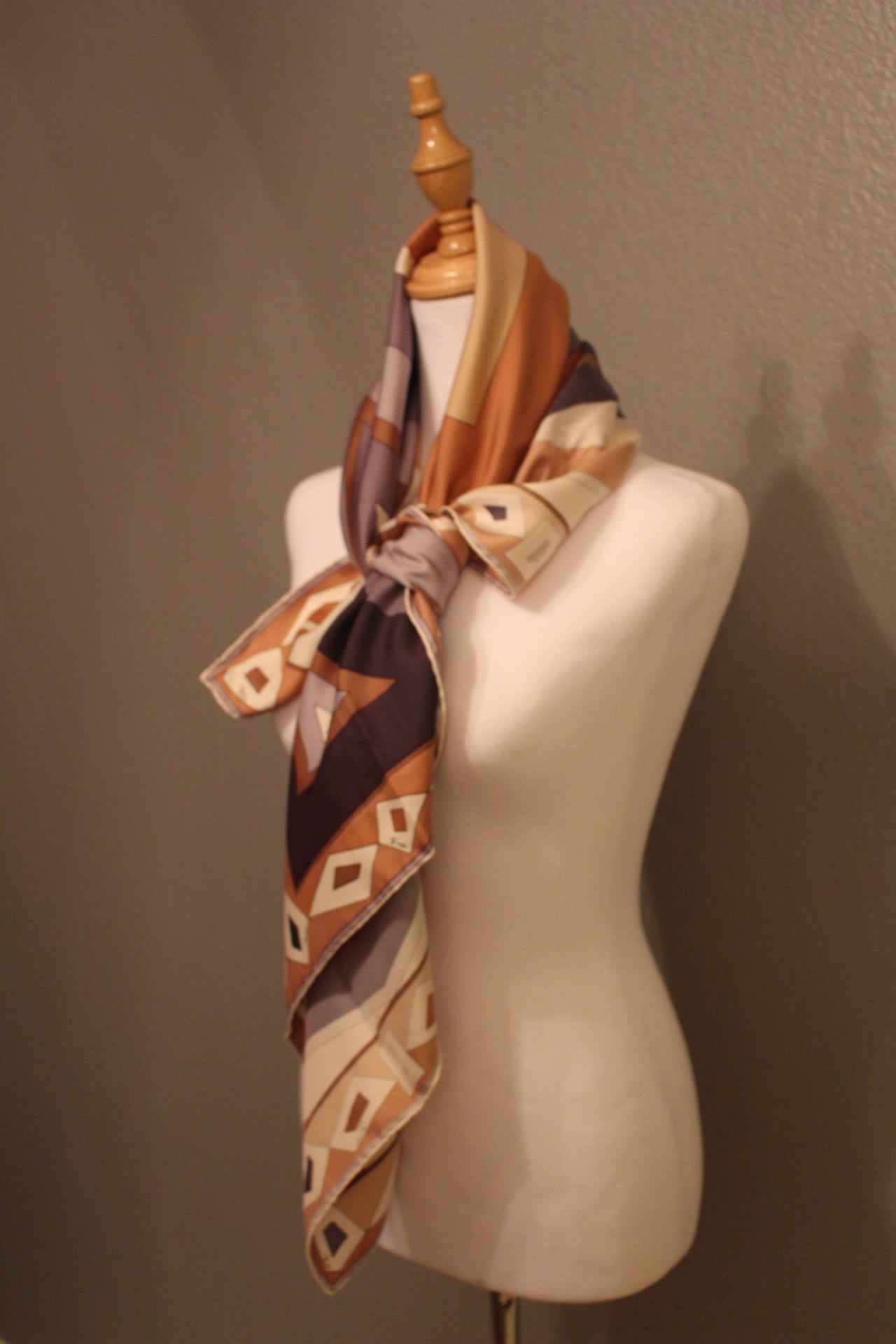 Pucci Designer Patterned, 100% rare Silk Vintage Scarf that can be worn may ways! Made in Italy.