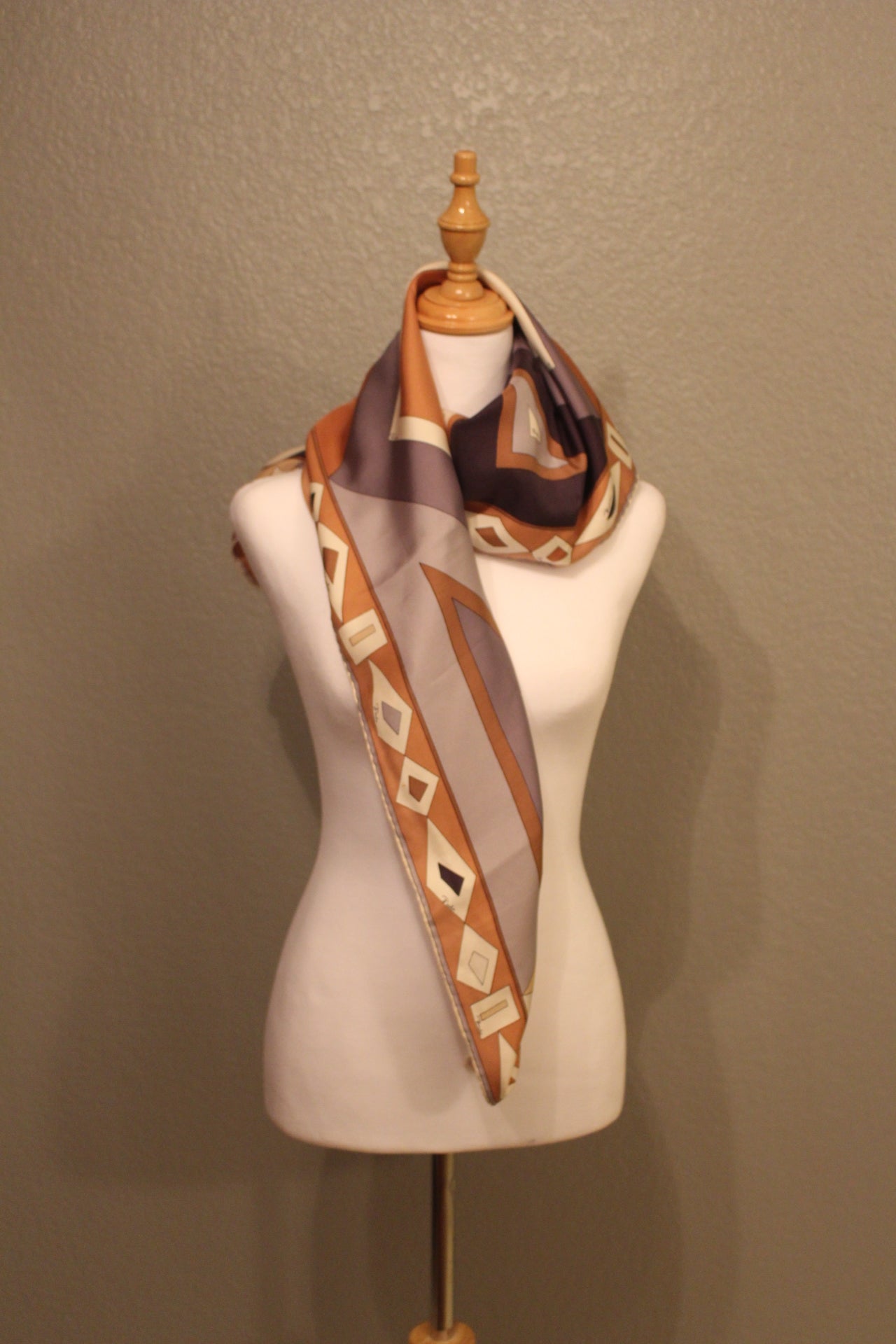 Pucci Designer Patterned, 100% rare Silk Vintage Scarf that can be worn may ways! Made in Italy.